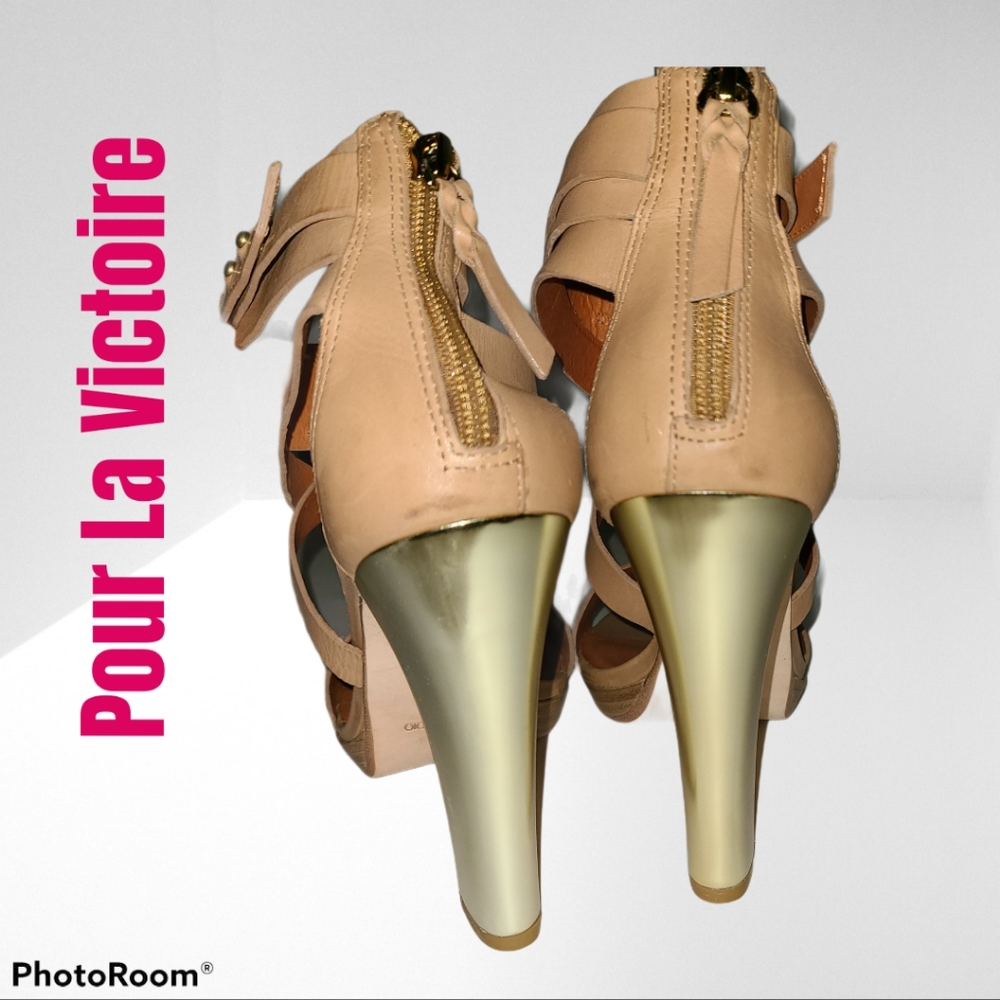EUC Womens 9 1/2 Pour La Victoire Macaria Heels - Picture 6 of 12